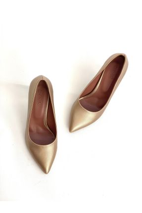 کفش پاشنه بلند کلاسیک صورتی زنانه پاشنه نازک پاشنه متوسط ( 5 - 9 cm ) کد 348863306