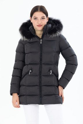 کاپشن طوسی زنانه پلی استر G-FOX - کد 420907432