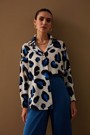 پیراهن سرمه ای زنانه رگولار Sateen - کد 635102343