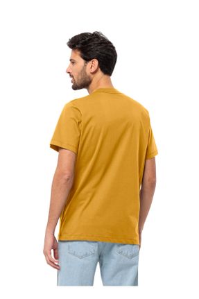 تی شرت زرد مردانه رگولار یقه گرد کد 830448898