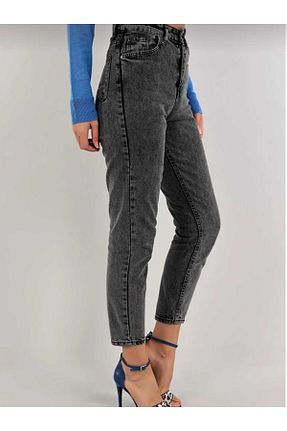 شلوار جین طوسی زنانه پاچه ساده comfort jeans - کد 830566903