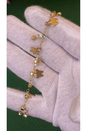 دستبند جواهر طلائی زنانه زیرکن Gül Accessory - کد 830560618