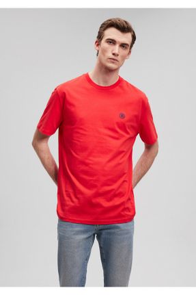 تی شرت قرمز مردانه یقه گرد لش پنبه (نخی) تکی بیسیک کد 275857525