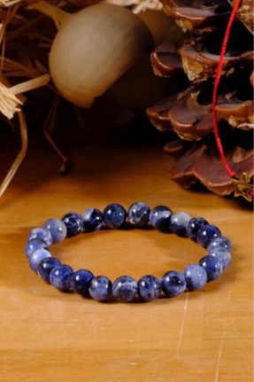 دستبند جواهر آبی زنانه سنگ طبیعی کد 208989511