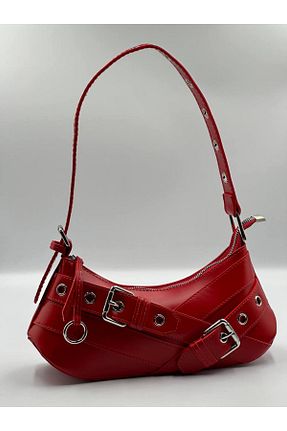 کیف دوشی قرمز زنانه چرم مصنوعی hill bag - کد 830693217