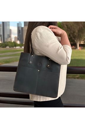 کیف دوشی قهوه ای زنانه چرم خالص Derinora - کد 830825740