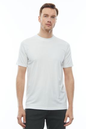 تی شرت سفید مردانه اورسایز تکی طراحی کد 830834485