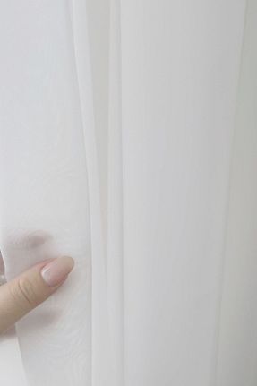 پرده توری سفید ریل دار Belle Cose - کد 353473945