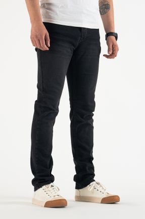 شلوار جین طوسی مردانه پاچه لوله ای جین پوشاک ورزشی بلند کد 828932884