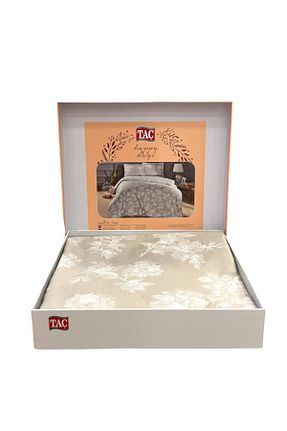 روتختی تک نفره بژ پنبه - ساتن Taç - کد 827738438