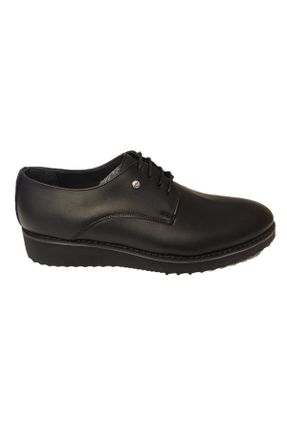کفش کلاسیک مشکی مردانه چرم مصنوعی پاشنه متوسط ( 5 - 9 cm ) پاشنه ساده کد 669867468