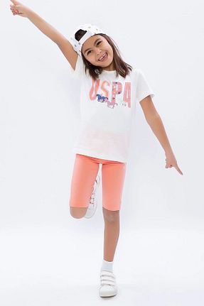 ست لباس راحتی بژ بچه گانه پنبه ای U.S. Polo Assn. - کد 819353816