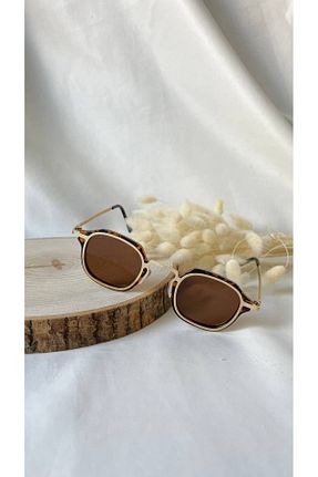 عینک آفتابی قهوه ای زنانه UV400 gaamyeyes - کد 732663440