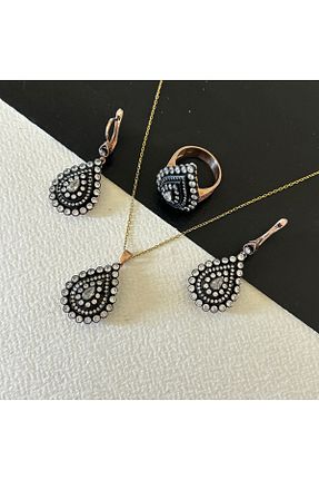 ست نقره صورتی زنانه زیرکن JEICON ATELIER - کد 823268785