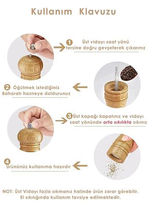 آسیاب قهوه و ادویه قهوه ای چوب safestore - کد 824538736