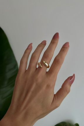 انگشتر جواهر طلائی زنانه روکش طلا کد 469593241