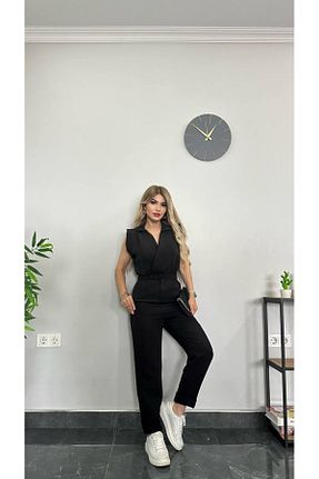 سرهمی مشکی زنانه بدون آستین Butik - کد 827004371