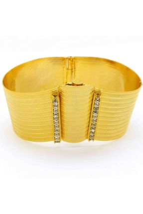 دستبند جواهر طلائی زنانه روکش طلا کد 147296977
