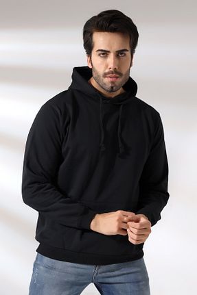 سوئیشرت مشکی مردانه ساده Endies - کد 782299574