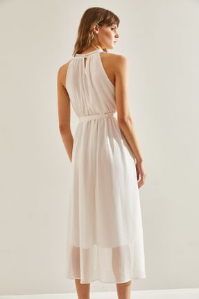 لباس سفید زنانه بافتنی پلی استر کد 828119951