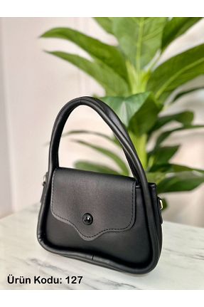 کیف دوشی مشکی زنانه چرم مصنوعی LALE ÇANTA - کد 828153974