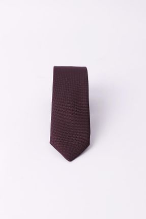 کراوات زرشکی مردانه پوپلین کد 208599143