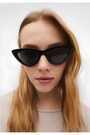 عینک آفتابی مشکی زنانه 47 UV400 آستات سایه روشن گربه ای کد 93501727