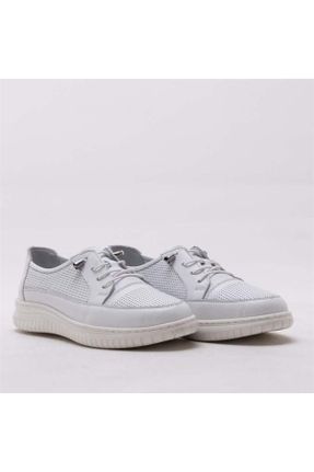 کفش کژوال سفید زنانه پاشنه کوتاه ( 4 - 1 cm ) پاشنه ساده کد 652104321