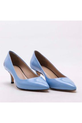 کفش استایلتو آبی پاشنه نازک پاشنه متوسط ( 5 - 9 cm ) کد 684773161
