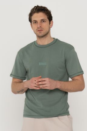 تی شرت سبز مردانه رگولار یقه خدمه کد 817296156