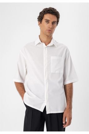 پیراهن سفید مردانه اورسایز کد 749117873