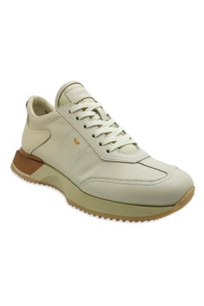 کفش کژوال بژ مردانه چرم طبیعی پاشنه کوتاه ( 4 - 1 cm ) پاشنه ساده کد 815993141