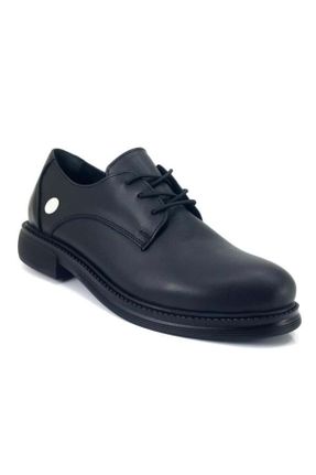 کفش کلاسیک مشکی زنانه چرم طبیعی پاشنه کوتاه ( 4 - 1 cm ) پاشنه ساده کد 759377444