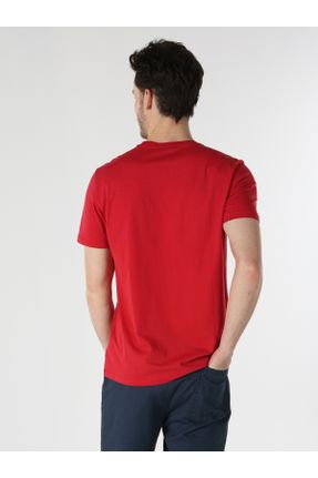 تی شرت قرمز مردانه رگولار یقه گرد کد 696074760
