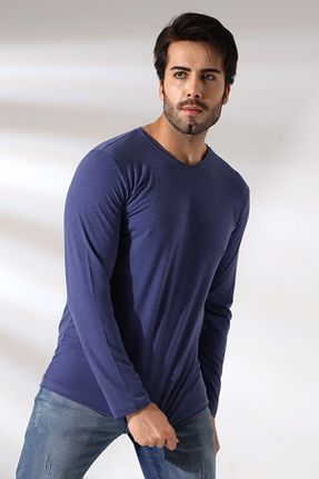 تیشرت سرمه ای مردانه رگولار RUN RUN - کد 782147125