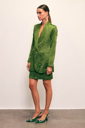 دامن سبز زنانه ساتن Sateen - کد 777348477