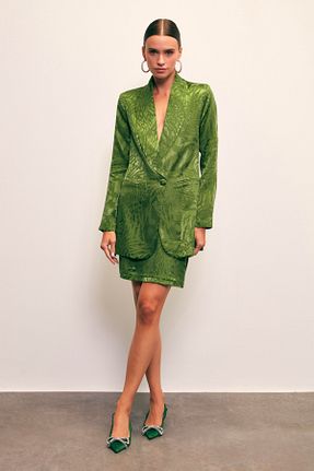 دامن سبز زنانه ساتن Sateen - کد 777348477