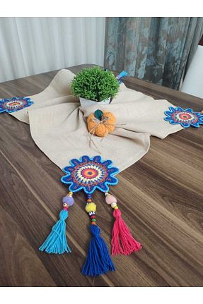 رومیزی سفید کتان chsdizaynn - کد 830775045