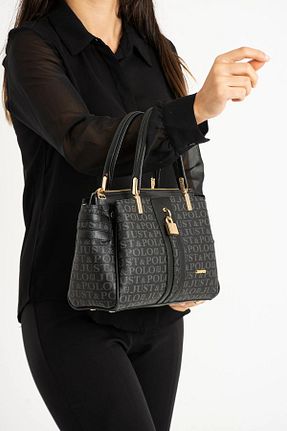 کیف دستی مشکی زنانه سایز متوسط Just Polo - کد 797728546