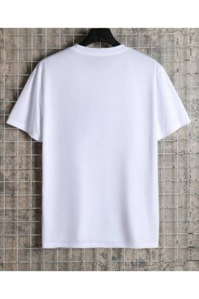 تی شرت سفید زنانه اسلیم فیت یقه گرد تکی بیسیک کد 830506552