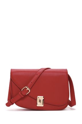کیف دوشی قرمز زنانه چرم مصنوعی کد 830454805