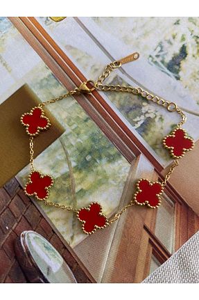 دستبند استیل (فولاد) طلائی زنانه استیل (فولاد) ATELİERGONCA - کد 830519061