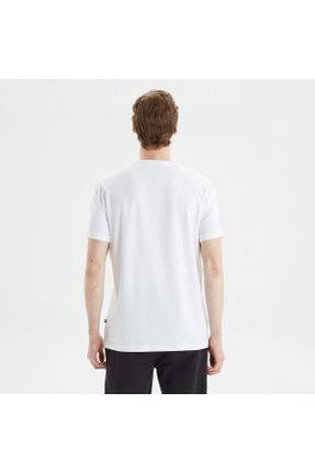 تی شرت سفید مردانه رگولار یقه گرد کد 680126146