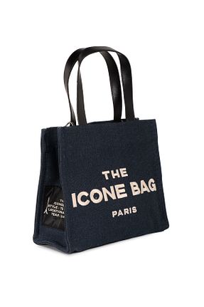 کیف دوشی سرمه ای زنانه پارچه ای ICONE BAG - کد 782091655