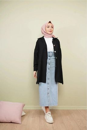 پیراهن حجاب مشکی زنانه سایز بزرگ CNG MODA - کد 830588766