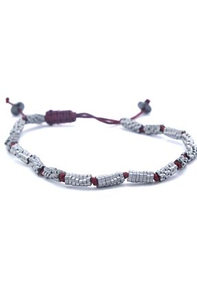 دستبند جواهر طوسی مردانه سنگ طبیعی FerizZ - کد 670379896