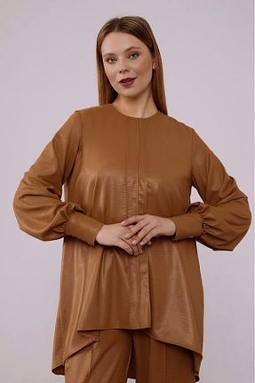ست بالاتنه و پائین تنه قهوه ای زنانه بافتنی Levidor - کد 830688374