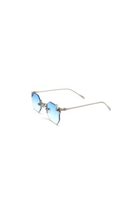 عینک آفتابی زنانه 47 UV400 فلزی مات هندسی کد 809710701