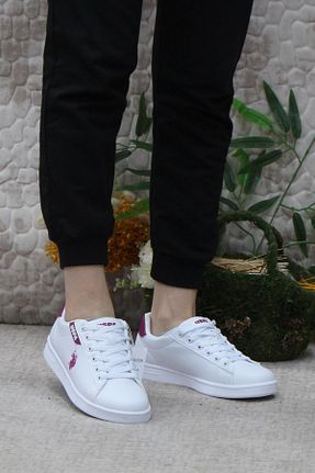 کفش اسنیکر سفید زنانه بند دار U.S. Polo Assn. - کد 830846614