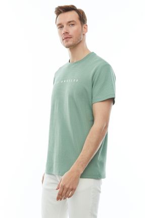 تی شرت سبز مردانه اورسایز تکی طراحی کد 830835993
